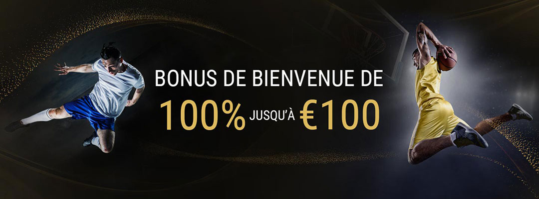 BONUS DE BIENVENUE DE 100 % JUSQU’À €100!