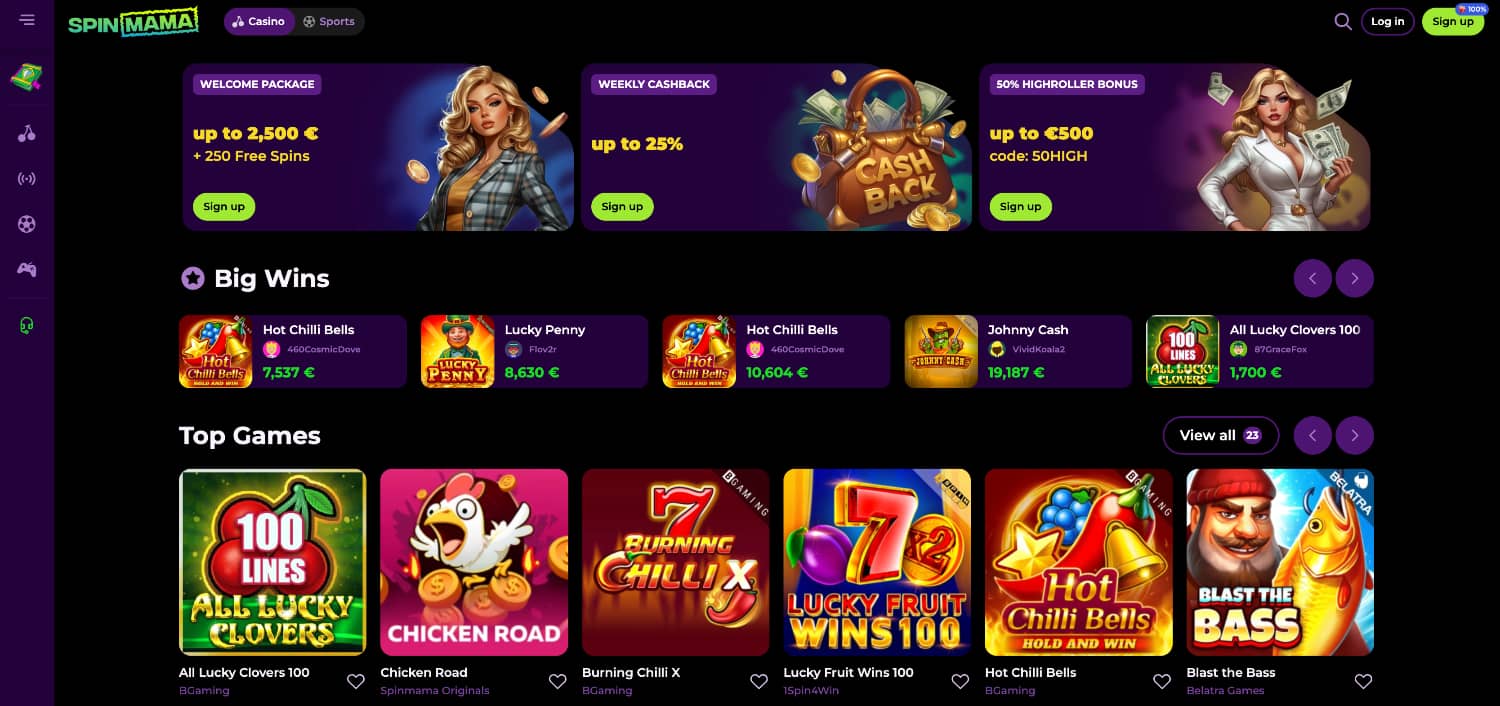 Spinmama casino en ligne France