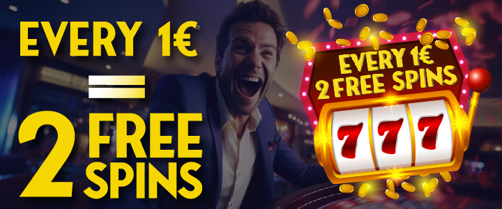 Tous les 1€ = 2 tours gratuits