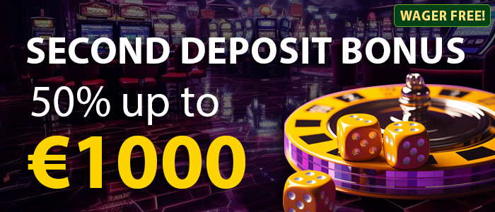 Deuxième dépôt Bon 50 % jusqu'à 1 000€