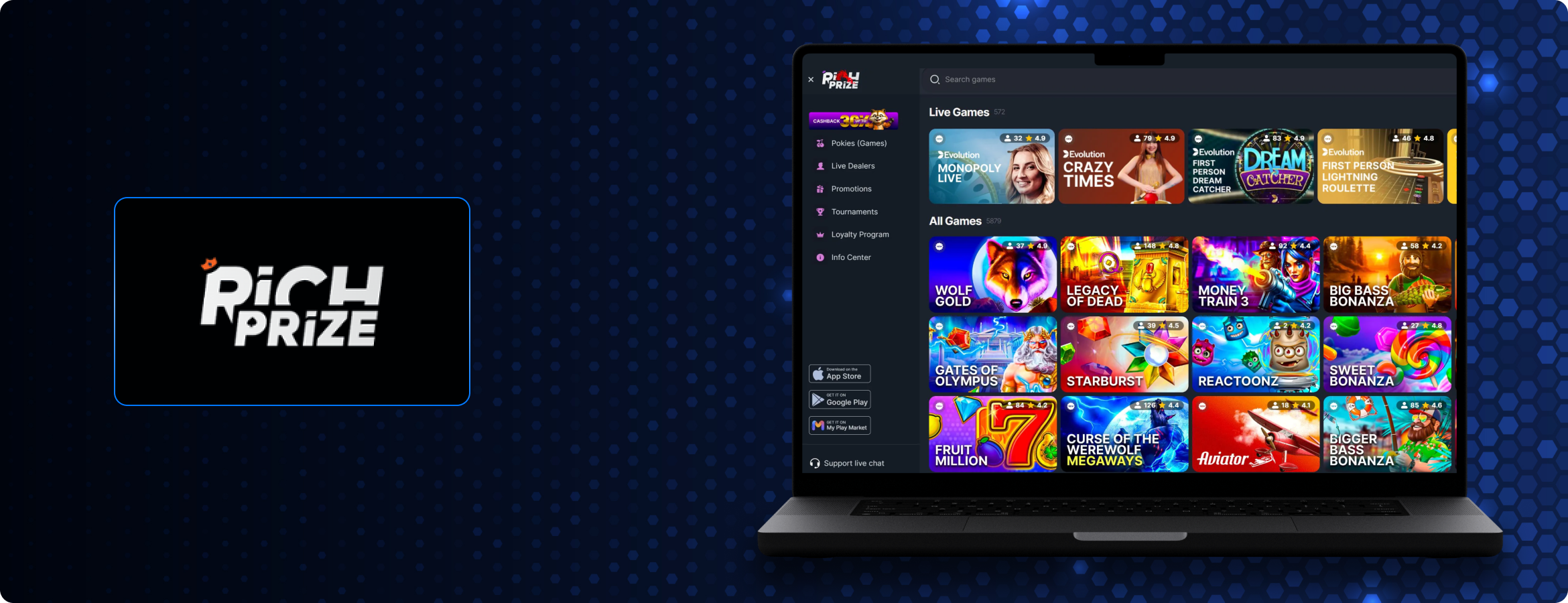 RichPrize Casino Banner